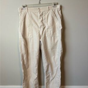 American Eagle Outfitters Light Tan Cargo/ utility Pants size 12 women’s